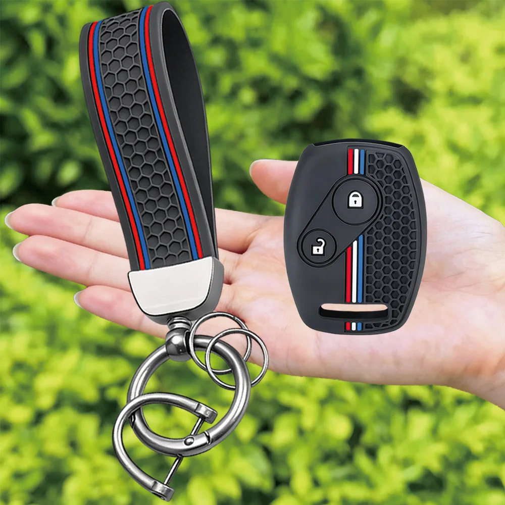 2026 Silicone Car Key Case Cover for Honda Fit CIVIC JAZZ Pilot Accord CR-V Freed Freed Pilot StepWGN Insight Keychain Key Shell