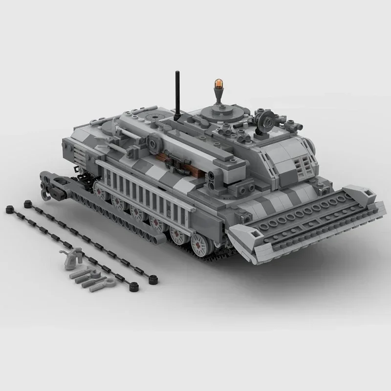 Veículos militares modelo moc tijolos de construção tanques campo batalha tecnologia blocos modulares presentes brinquedos natal diy conjuntos montagem