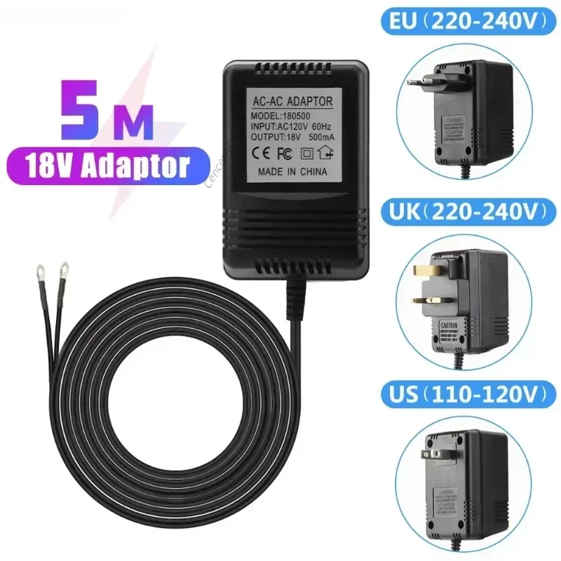 18V AC Power Adapter Transformer Charger EU UK US 220V-240V For Wifi Smart Video Doorbell Camera Video Intercom Door Bell Ring