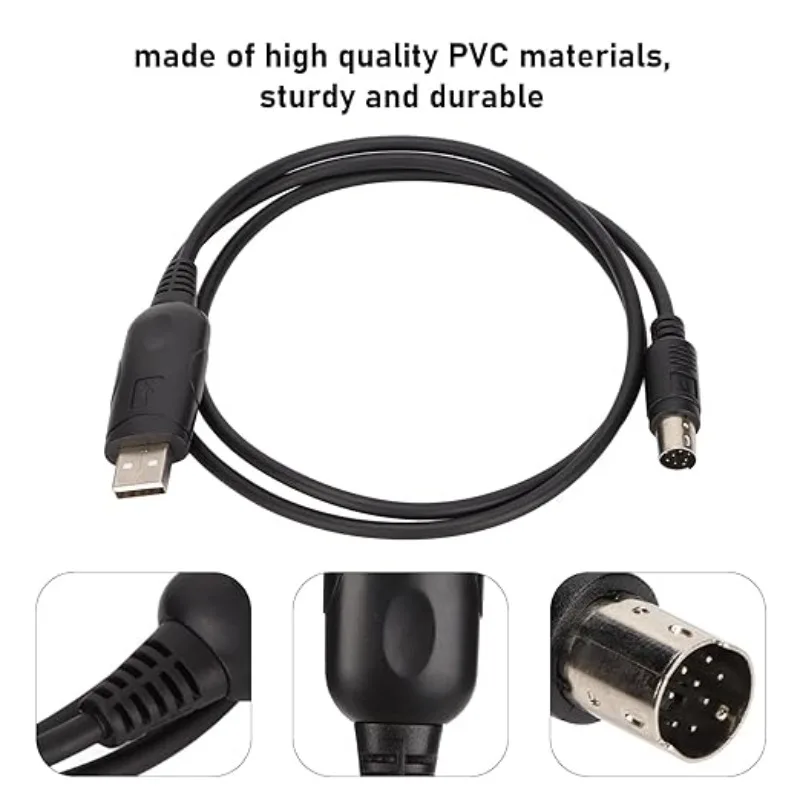 CT-62 CAT Cable 8 Pin Din Male Serial To USB Adapter for Yaesu Radio FT-100D FT-817 FT-857 FT-897 VX-1700 USB Programming Cables