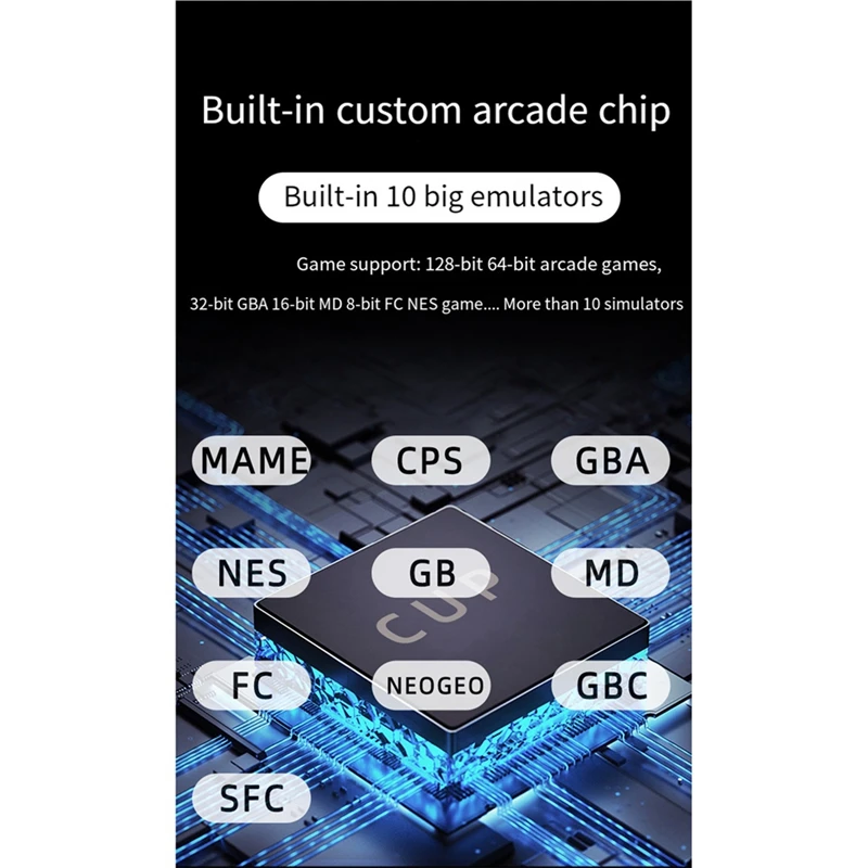 X20 Mini Arcade Gaming Console 4,3 Polegadas Tela HD Console Portátil 8GB Mini Máquina de Jogo Fácil de Usar Azul