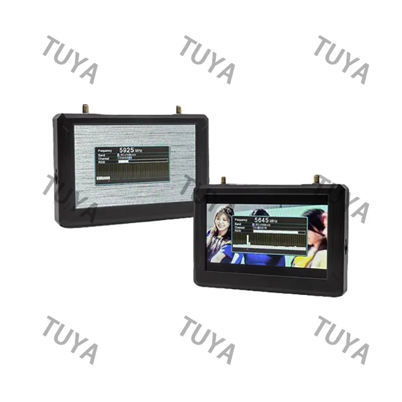 

M5 M5F FPV 5.8Ghz 48CH Monitor Aerial Photography Screen Monitor Recording DVR Low Latency SD Card Recording for Drones