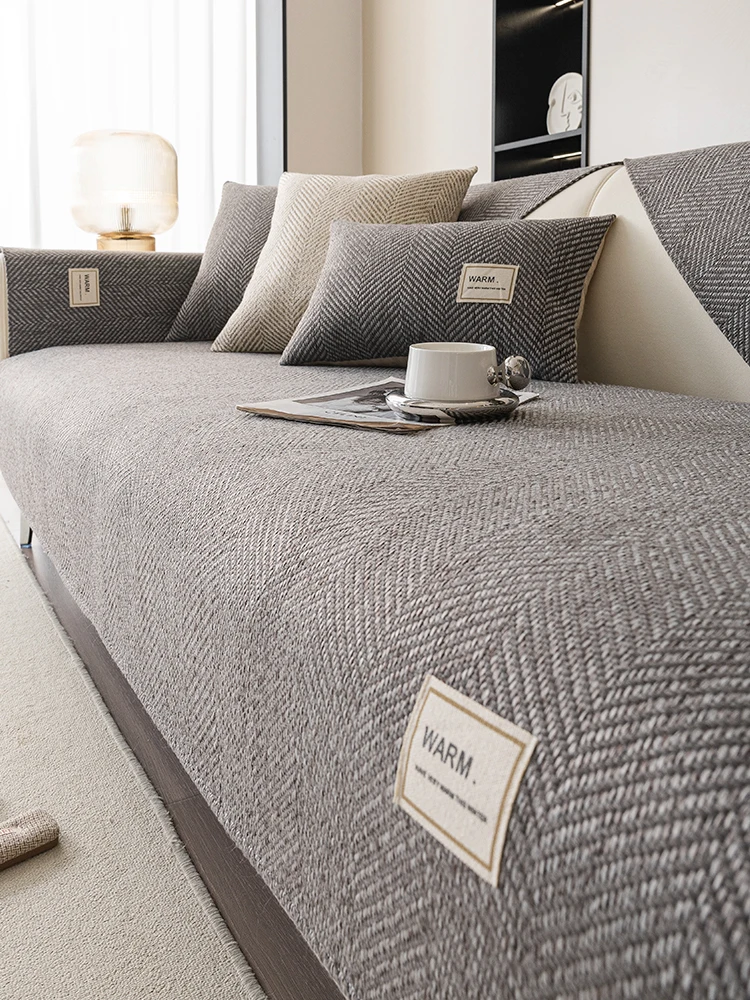 

Modern Cotton Linen Sofa Cuion Non-Slip Four Seasons Universal Simple Design Sofa Cover Cloth Autumn New Arrival