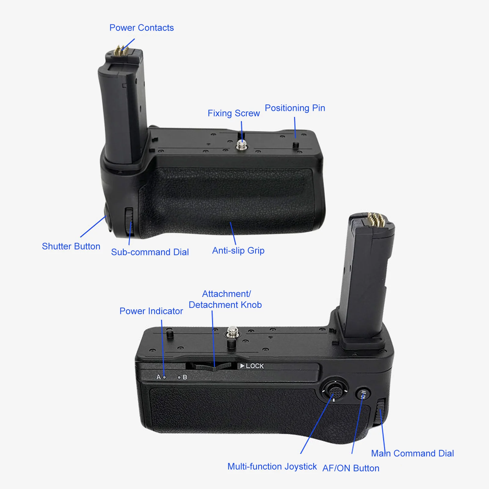 Empuñadura de Batería MB-N14 para Grabación Vertical Estable, Compatible con Cámaras Z6 III/Z5 II, Empuñadura de Repuesto MB-N14