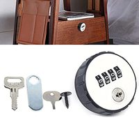 Code Lock 4-digit Digital Combination Cam Cabinet Convenient Password Safe Lock with Key Mailbox Lock