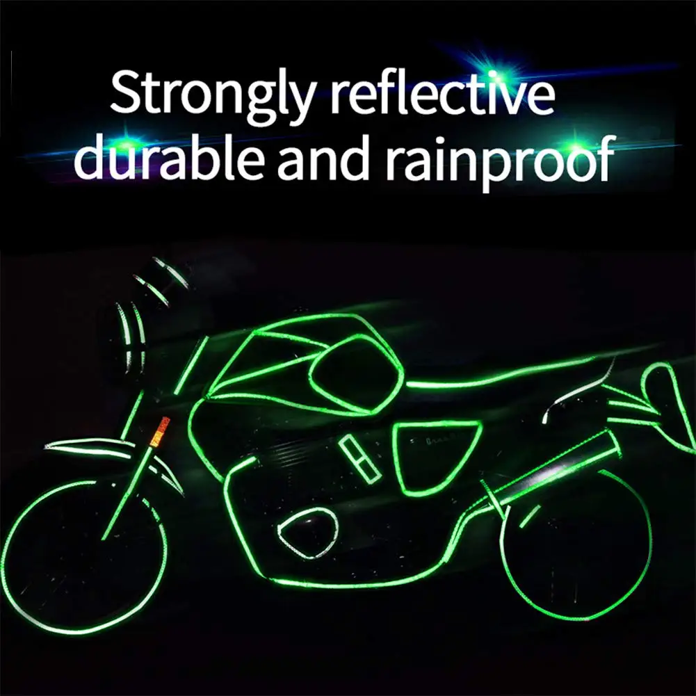 Reflective Tapes 5 Colors Night Safety Reflective Warning Stickers Adhesive Tape,Bicycle Rim Reflector Tape for Bike,Trailer