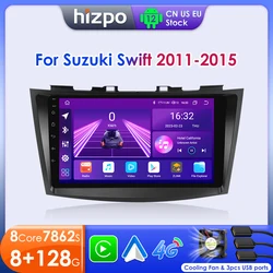 Hzipo 8G + 128G Autoradio Per Suzuki Swift 4 2011 - 2015 2Din Android Stereo Lettore di Navigazione GPS Multimediale Auto Carplay DSP BT