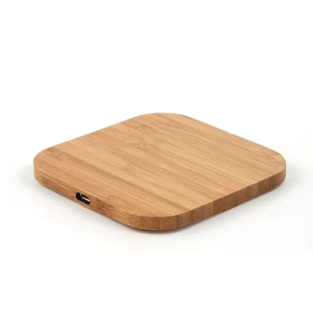 Portatile per caricabatterie wireless Qi ricarica sottile pad in legno per iPhone 8/iPhone 8 Plus/iPhone X Smart Phone caricabatterie wireless per