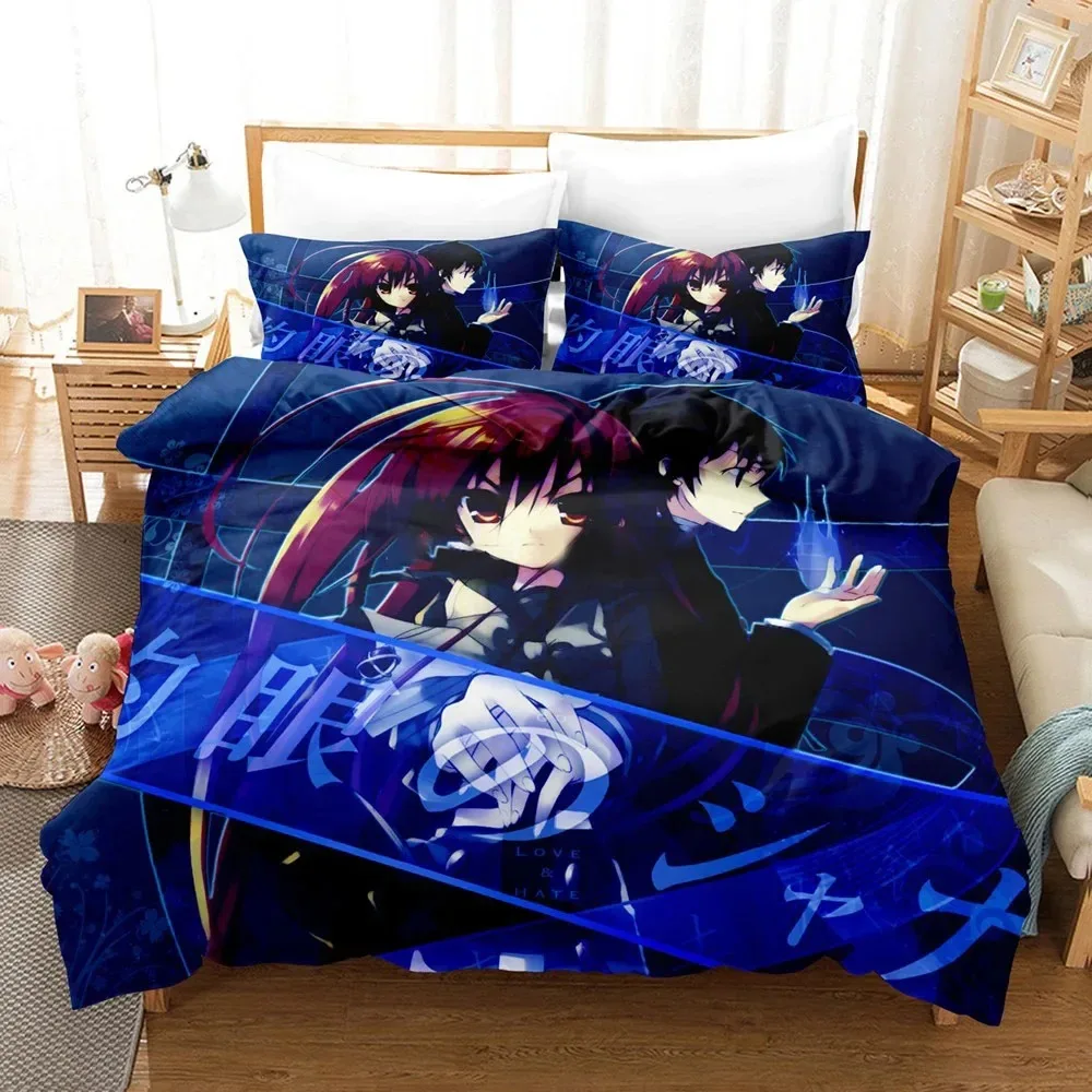 

Kawaii Girl Cartoon Shakugan No Shana Bedding Set Anime Bed Linen Quilt Duvet Cover Sets Home Decor Single Queen King Size Gift