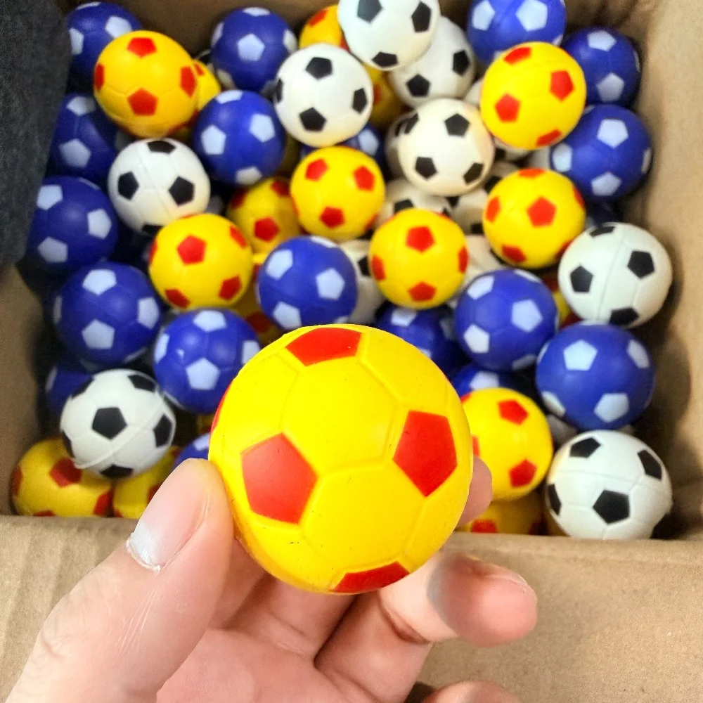 Colorful Foam Soccer Cat Toy Balls Lightweight Sponge Football Kitten Interactive Play Balls Soft Pet Chase Toys for Indoor Cats