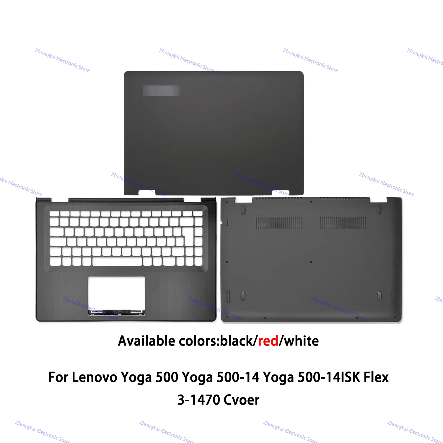 Original For Lenovo Yoga 500 Yoga 500-14 Yoga 500-14ISK Flex 3-1470 Laptop LCD Back Case/Palmrest/Bottom Base Cover 5CB0H91260