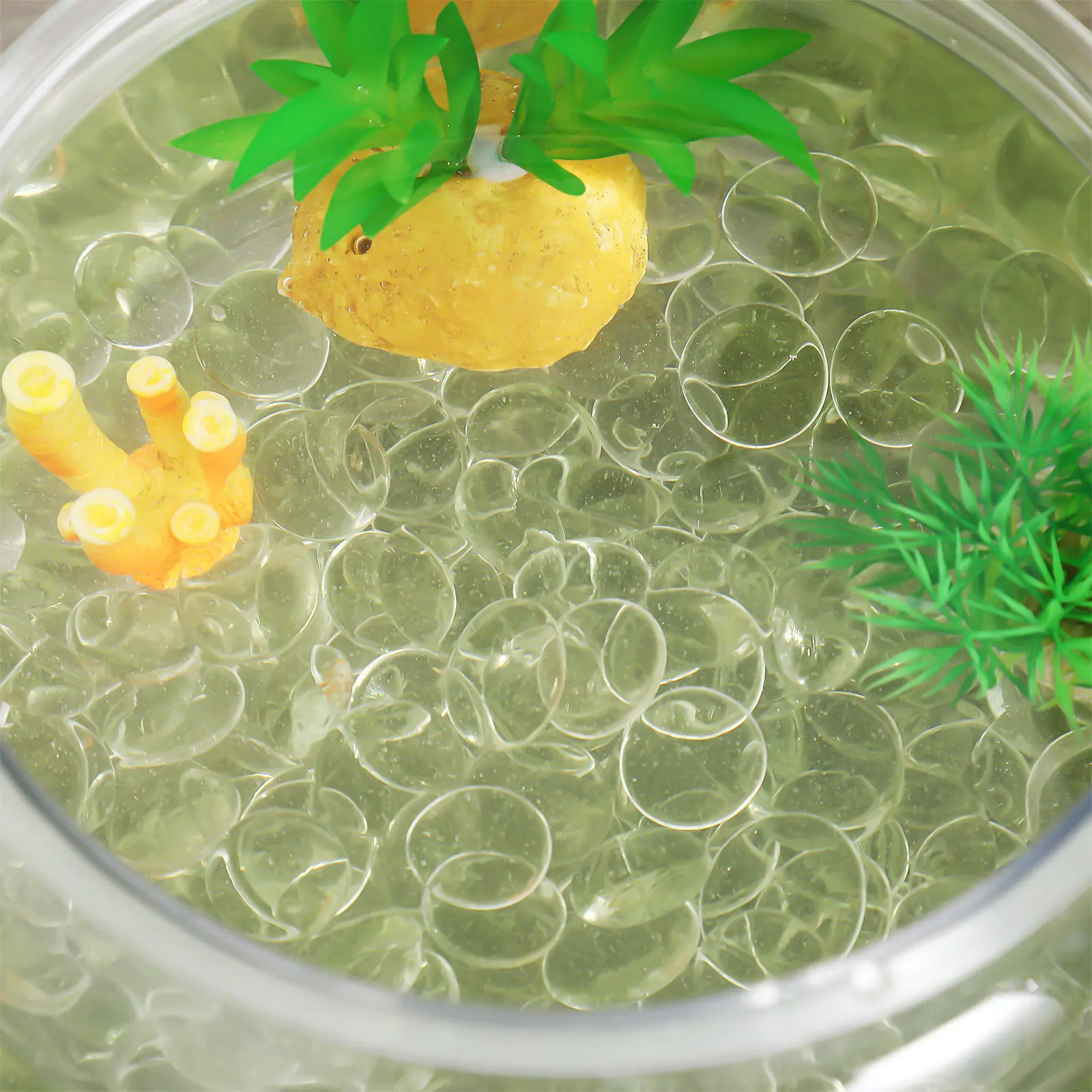 

500Pcs Glass Flat Beads Clear Decorative Rocks Fireproof Pebbles Vase Fillers Bulk Glass Marbles for Home Decor Aquarium