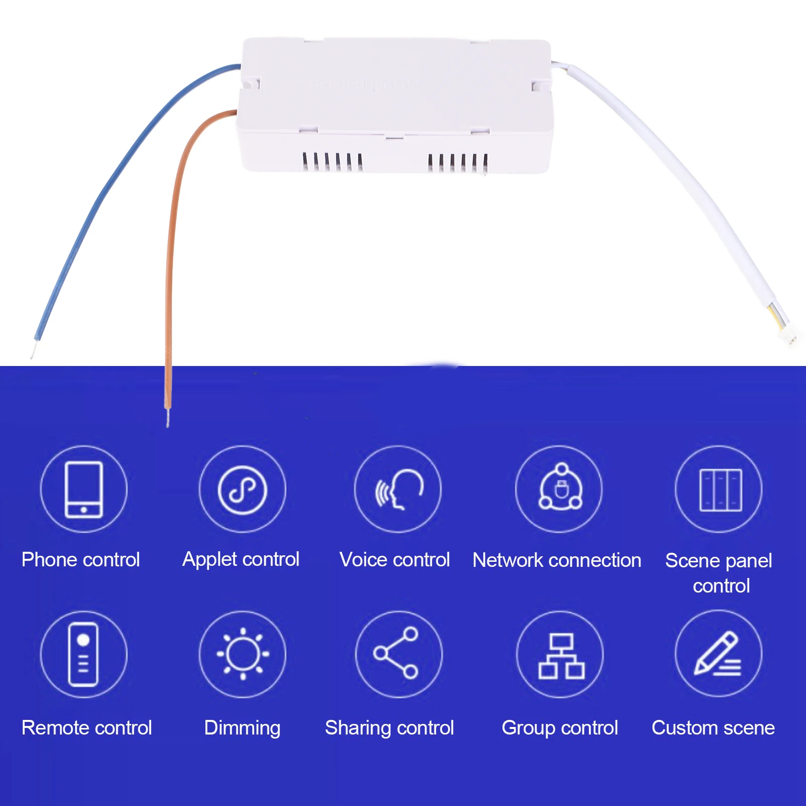 ZK20 LED Driver Dimming Controller Voice Control APP Remote Control 2.4G Intelligent Driver AC180‑260V