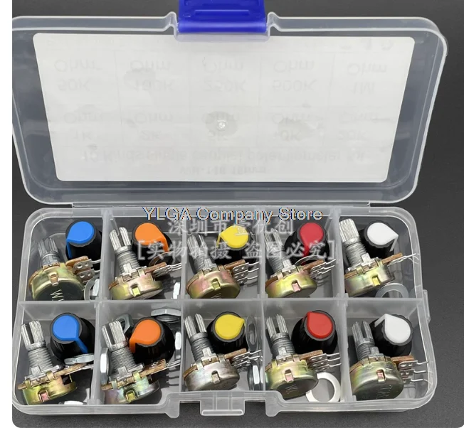 WH148 single link 15mm B1K/2K/5K/10K/20K/50K/100K/250K/500K/1M potentiometer box