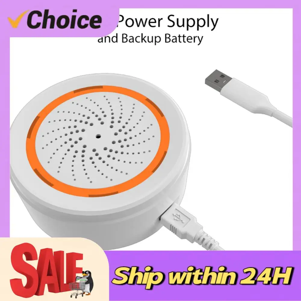 

Smart Siren Alarm Sound Light Sensor Smart Alarm Siren 90dB App Remote Control Home Protection System