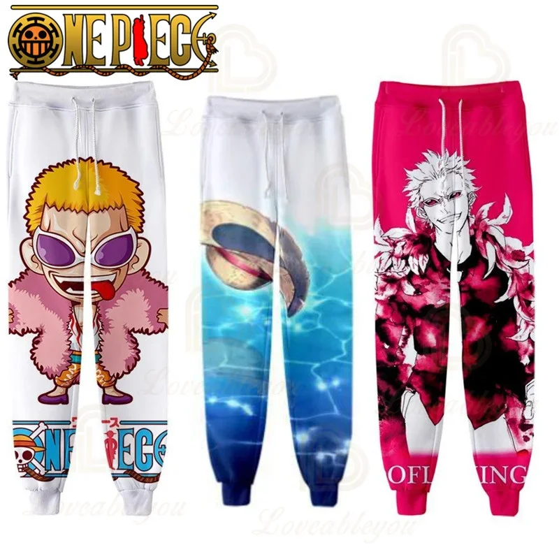 2023 One Piece Luffy Pants Men Gyms Joggers Sweatpants Trousers Men Pantalon Homme Jogger Hombre Streetwear Boys Pants