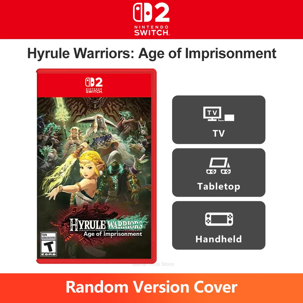 Hyrule Warriors Age of Imprisonment Nintendo Switch 2 Juegos-spelaanbiedingen Fysieke gamekaart Ondersteuning 1-2 spelers voor Switch 2