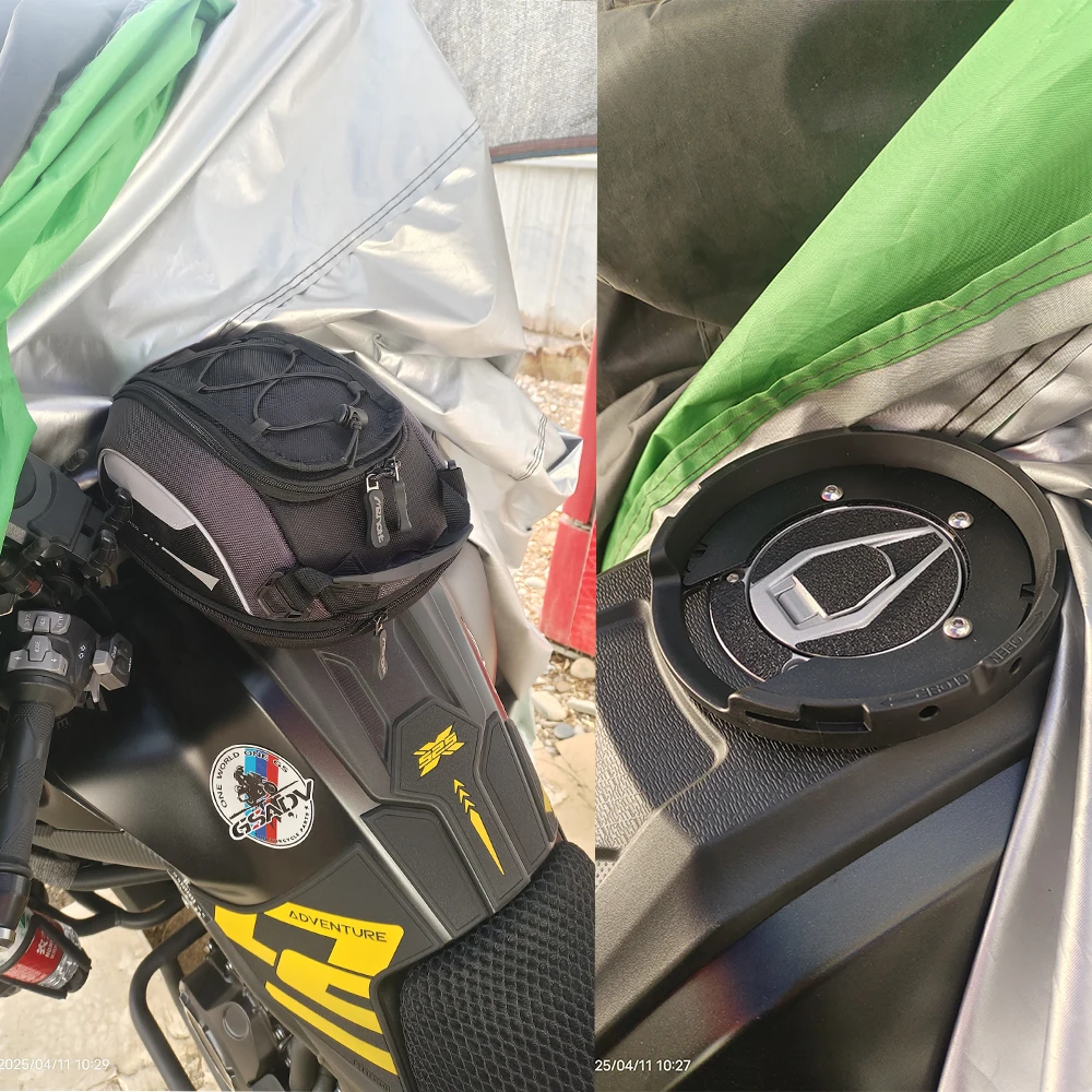 For VOGE 525DSX 625DSX DS800X 900DSX ADV Motorcycle Tank Bag Luggage Quick Lock Bags Ring Backpack Waterproof Flange 525 DSX 900