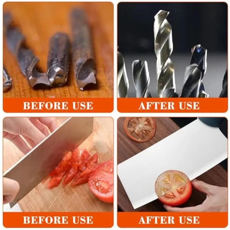 

A84Z-Drill Bit Sharpeners Efficient Drill Bit Grinding Sharpener Multipurpose Orange For Bits,Drill Bits Grinding