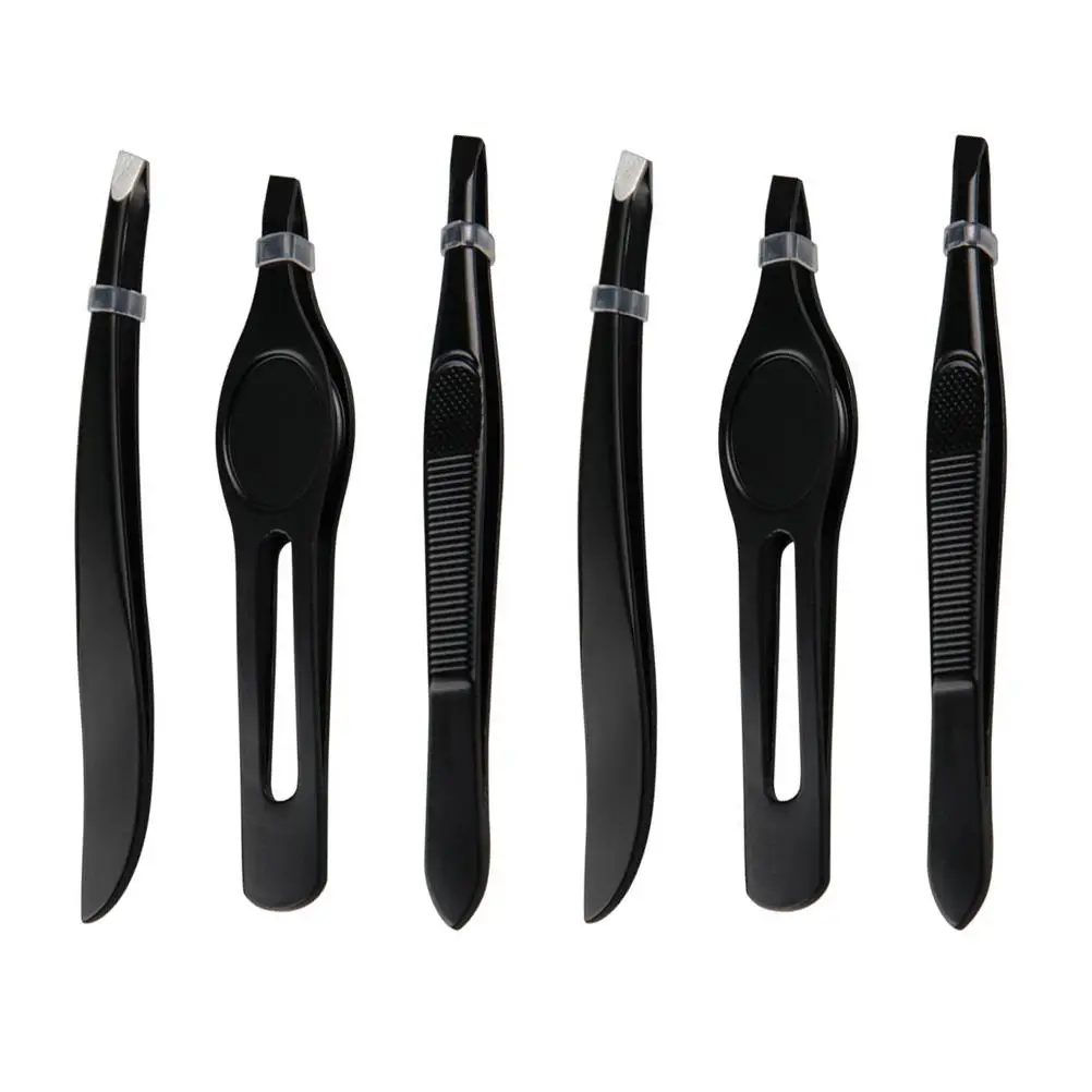 

Tweezers Stainless Steel Ergonomic Makeup Tool Women Eyebrow Clips Curler Eyebrow Shaping Professional Use Portable Long Lasting
