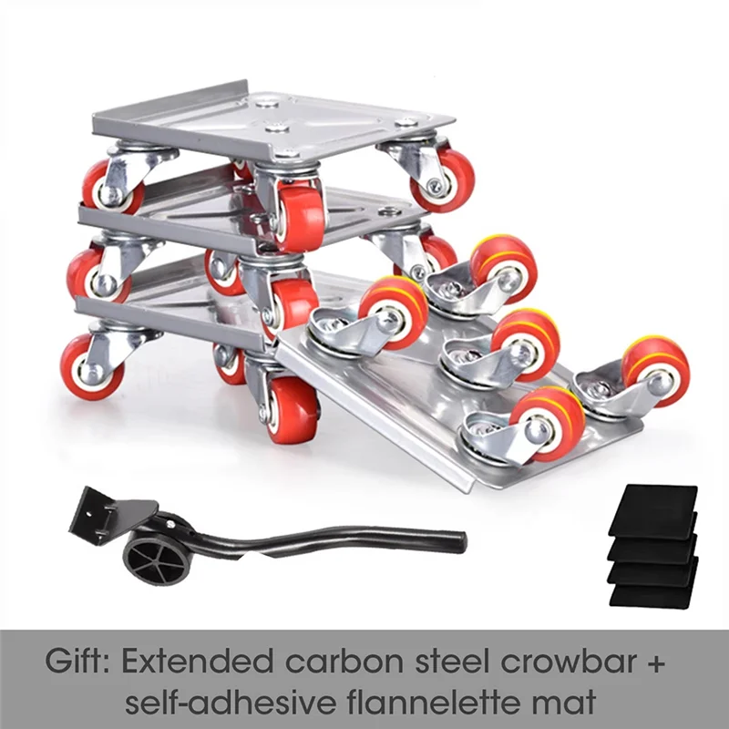 ABNO-For Large Furniture Handling Furniture Dollys,Roller Handling Tool With 5 Wheels,Carbon Steel Panel Heavy Duty Dollys