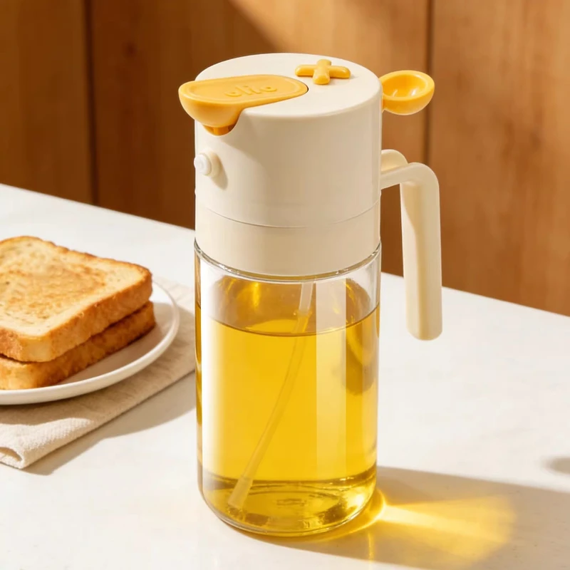 LMM oil spray pot, kitchen household is not easy to hang oil spray pour dual-purpose food-grade seasoning oil spray pot