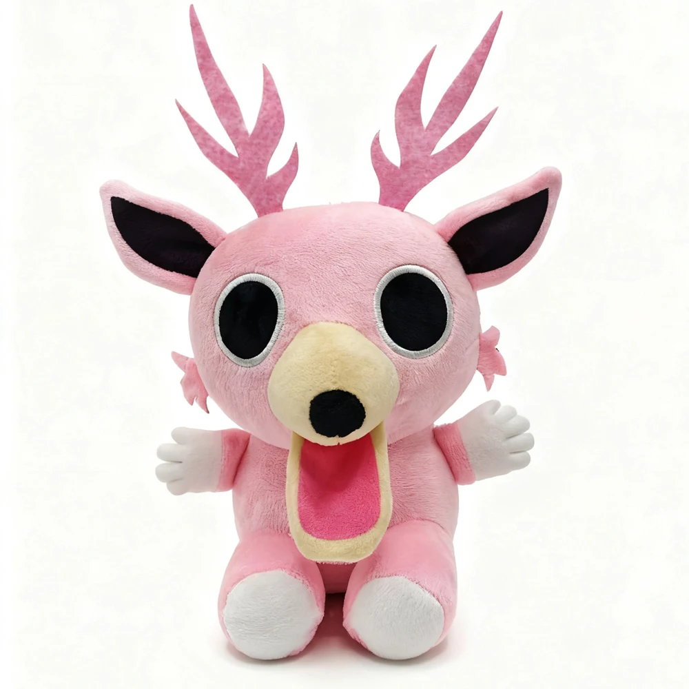 @~ #   2025 nuevo 99 noches en el bosque peluche Cachorro ciervo juego divertido regalo de Navidad periféricos de animé muñeca suave lindo muñeco de ciervo