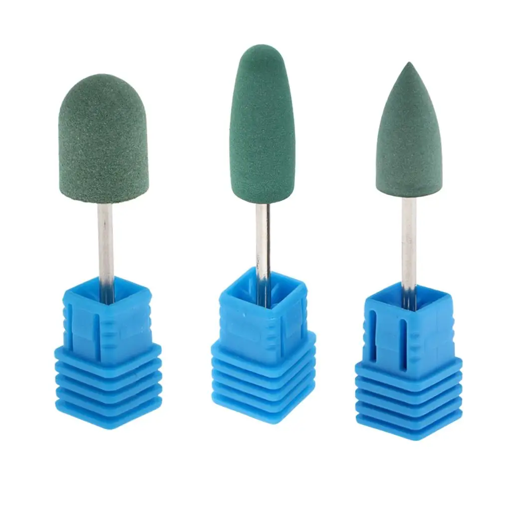 Silicone Sanding Bits Nail File Cuticle Cleaner for Electric Drill