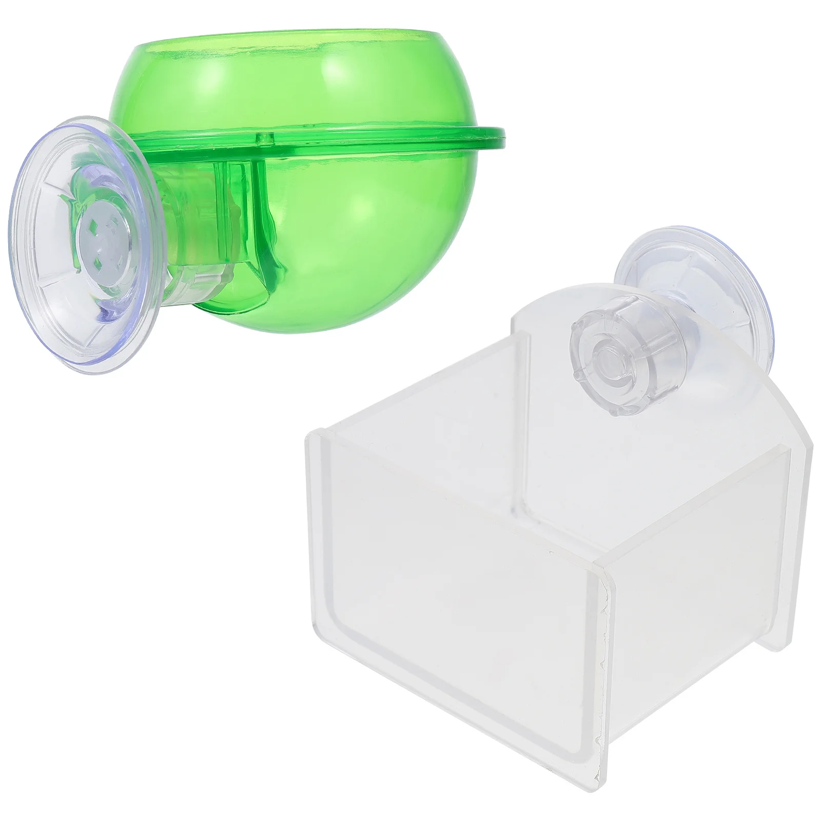 

2Pcs Reptile Water Feeder Plastic Durable Feeding Bowl Pet Water Dispenser Practical for Gecko Lizard Turtle Reptile Drinker