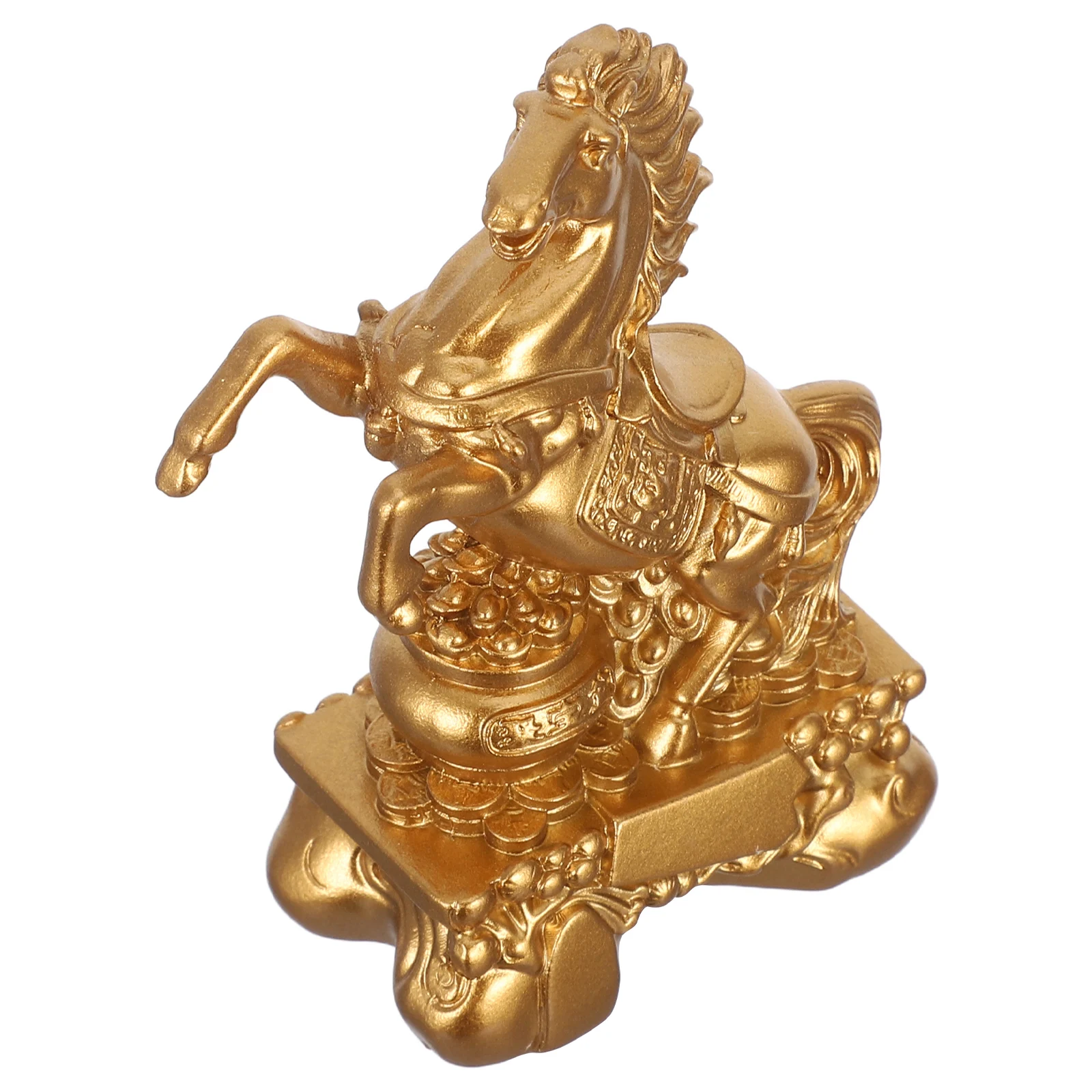 الراتنج الدائمة زودياك الحصان النحت خمر فنغ شوي الثروة زخرفة لمكتب ديكور المنزل التماثيل الحصان الصغيرة