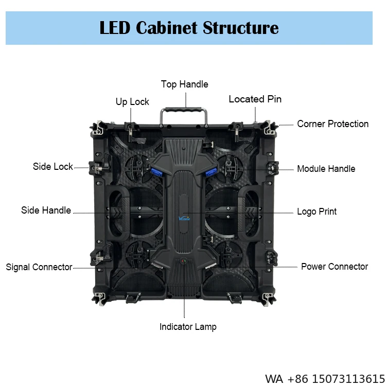 VCE 시리즈 LED 캐비닛 - 500x500mm P4.81