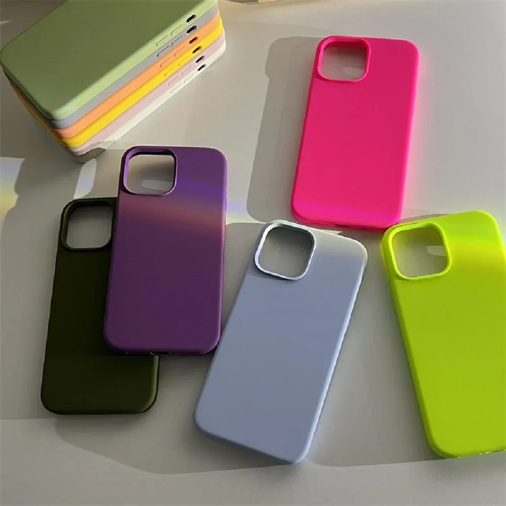 Deluxe liquid silicone case for iphone 15 14 13 12 11Pro Max 15Pro 14Pro New X XS drop proof phone cover