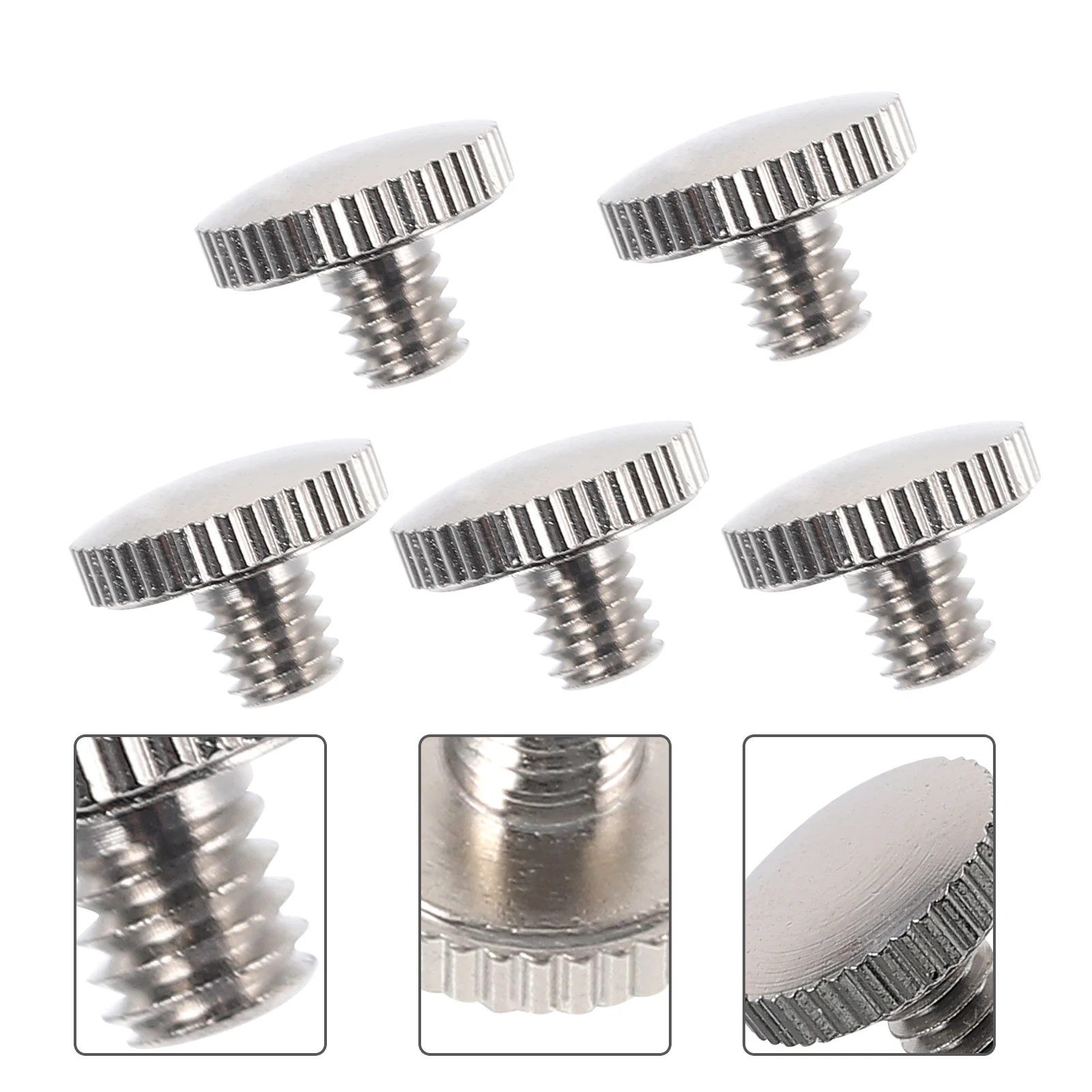 

5 PCS Sliding Screw Button Easy Install Trumpet Screws for Slide Tool Fine Workmanship Repair Tools Alloy Finger Silver