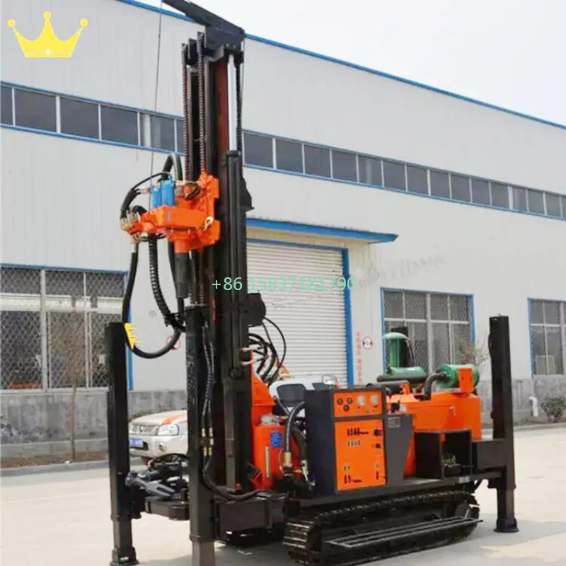 Factory Price Hydraulic Portable Crawler Drilling Rig Machine 180m Fully Hydraulic Pneumatic Sampling Core Drilling Rig for US