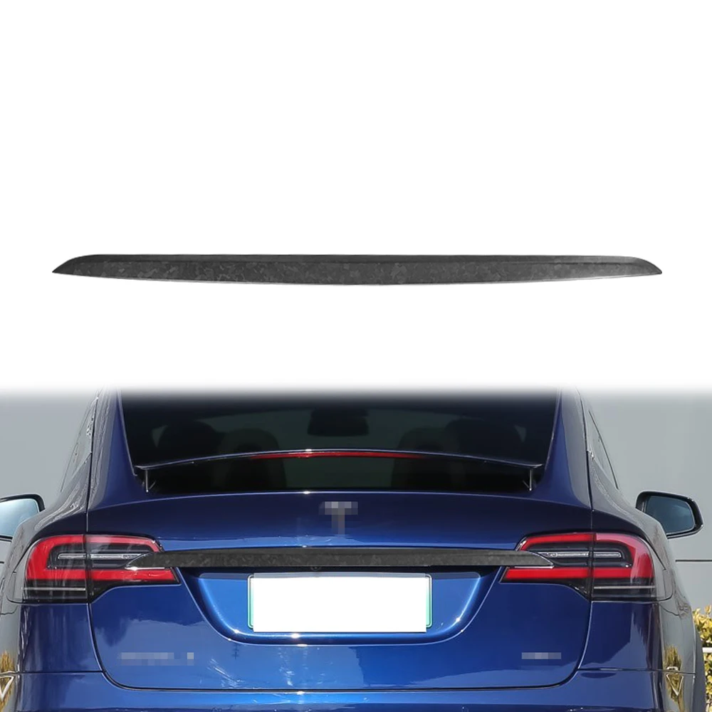 

Forged Matte Carbon Fiber Rear Trunk Lid Panel Cover Trim For Tesla Model X 2016-2021