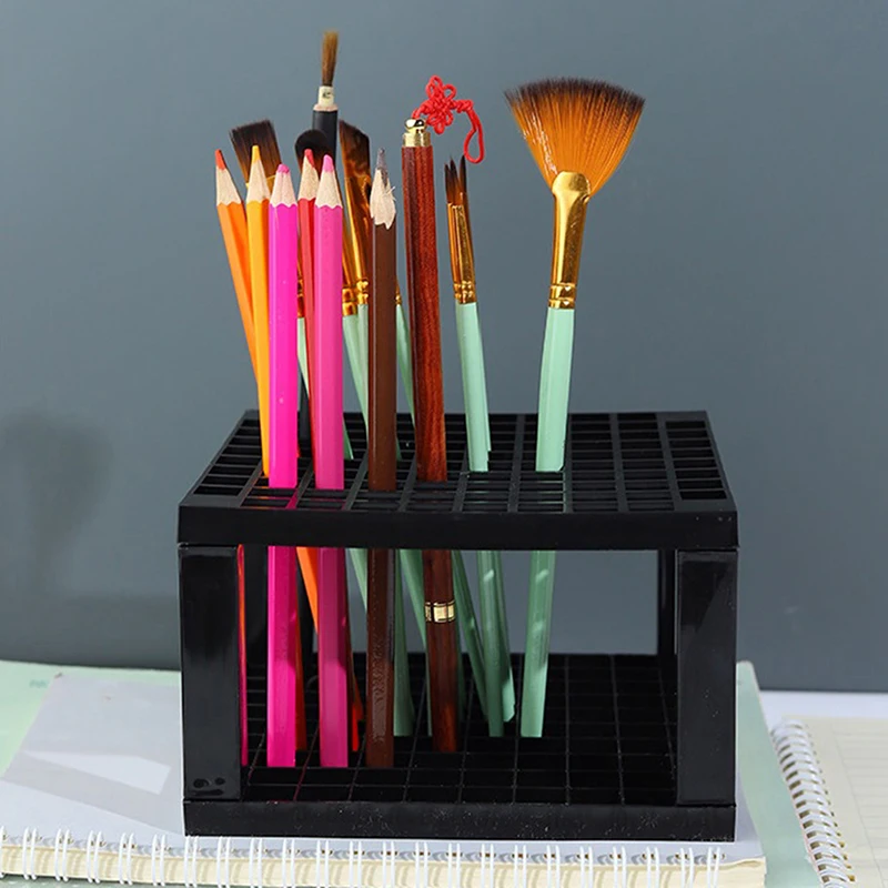 1PC Makeup Brushes Paint Brushes Holder Make Up Organizer Detachable 96 Hole Pencil Holder For Desk PensArt Painting Supplies