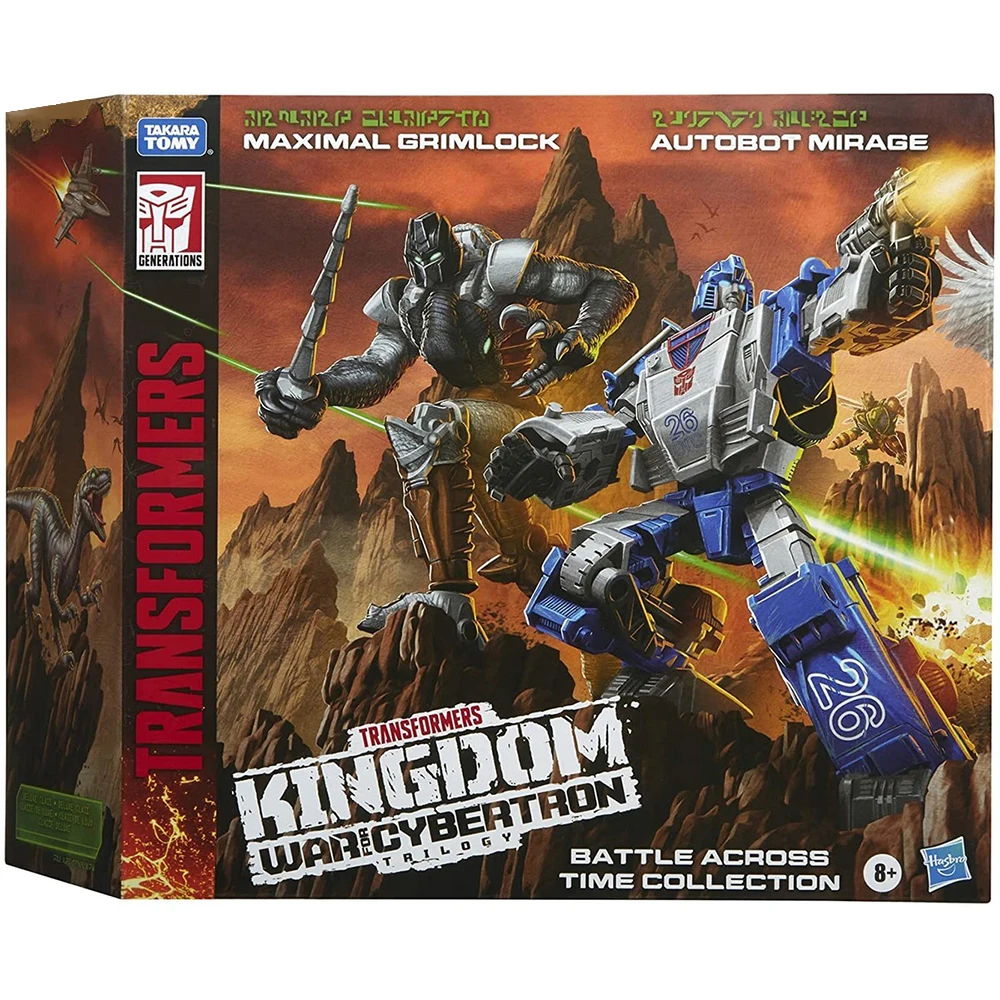 

In Stock Transformers War for Cybertron Kingdom Grimlock & Mirage 2-Pack Set Deluxe Class Action Figures Collectible Model Toys