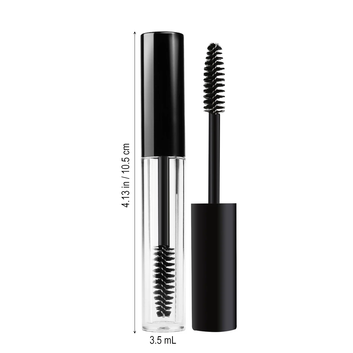 

6 Pcs Lash Mascara Bottle Eyelash Cream Air Traffic Control Black Tube Container