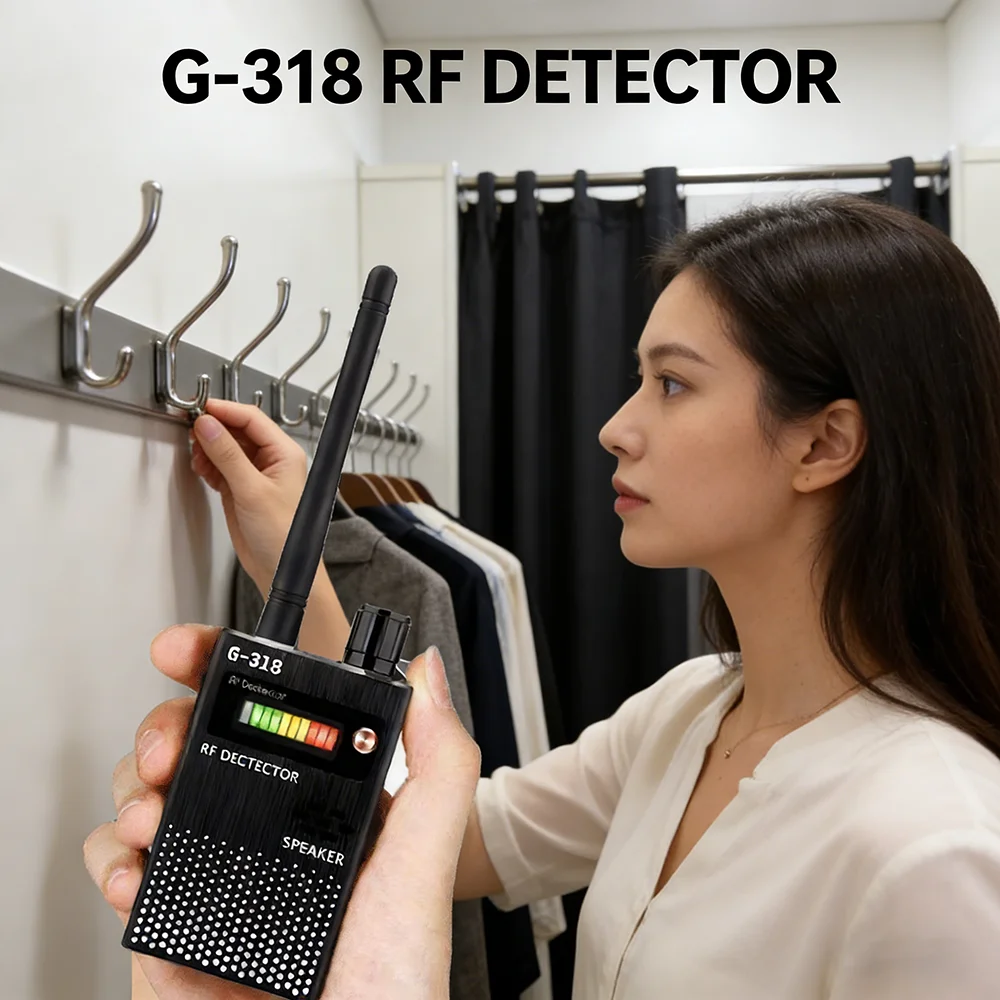 

Беспроводной детектор радиосигналов G319 Anti-Spy: обнаружитель жучков, GSM-аудиоустройств, GPS-трекеров, сканер скрытых камер G318