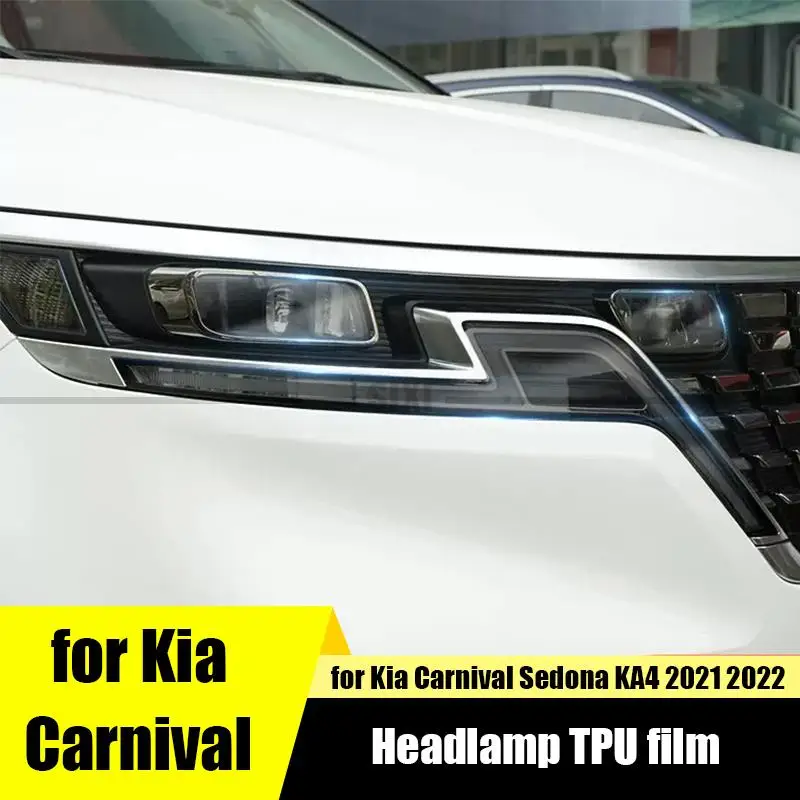 

For Kia Carnival Sedona KA4 2021 2022 2023+automobile headlamp TPU protective film fumigation film color change light film