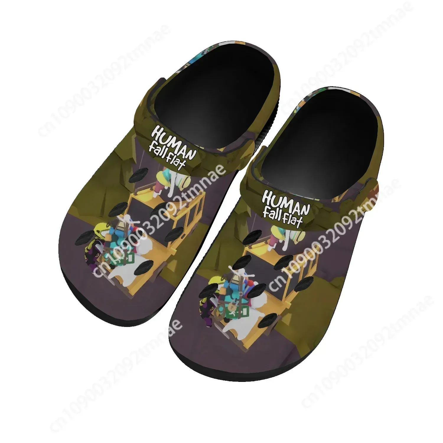 

Cartoon Game Human Fall Flat Home Clogs Mens Womens Teenager Custom Water Shoes Garden Beach Fashion Hole Slippers Sandals