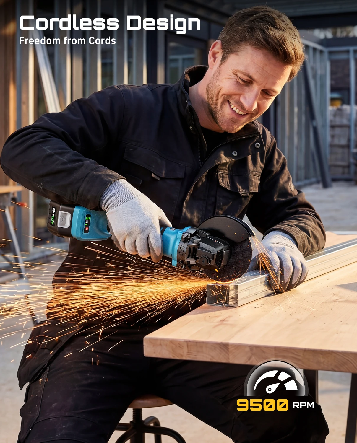 SEESII 115-mm-Akku-Winkelschle – Brushless Angle Grinder Battery Powered Bewertung und Preis