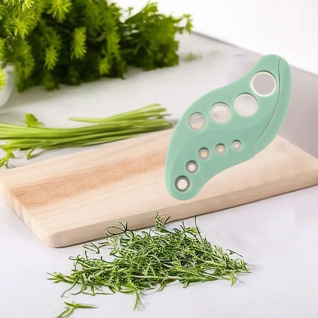 Leaf Stripper Kitchen Nine Hole Vanilla Cutting Household Multi-functional Leaf Stripper Vegetable Stainless Steel Core Puller