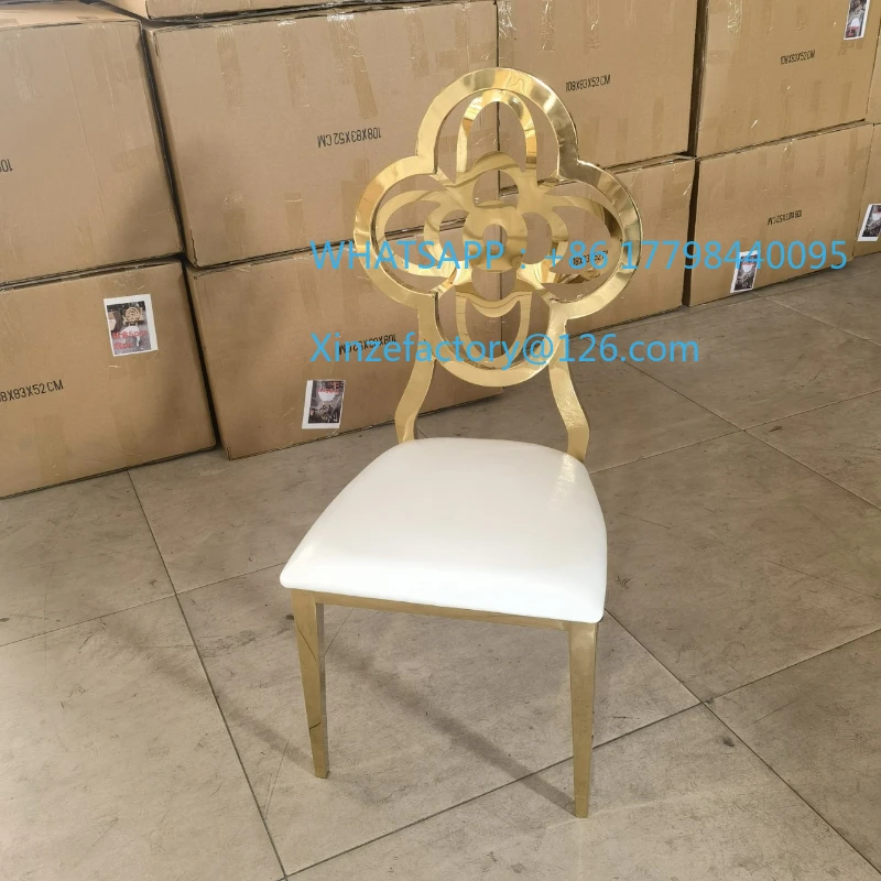 Silla personalizable del restaurante del banquete de boda del hotel del acero inoxidable