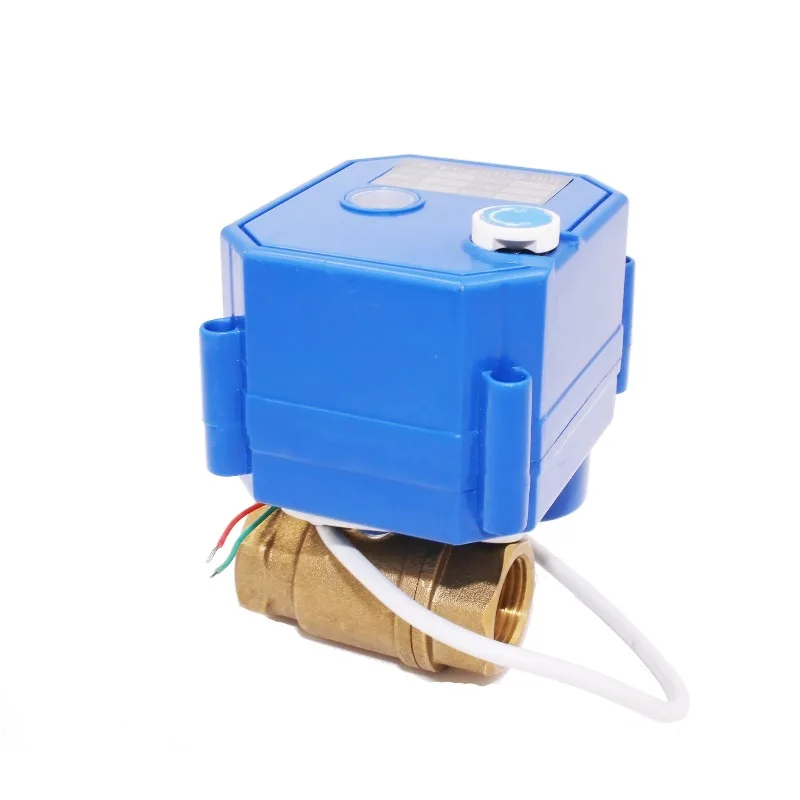 1/2 inch internal thread two-way brass ball valve automatic closing electric ball valve solenoid valve