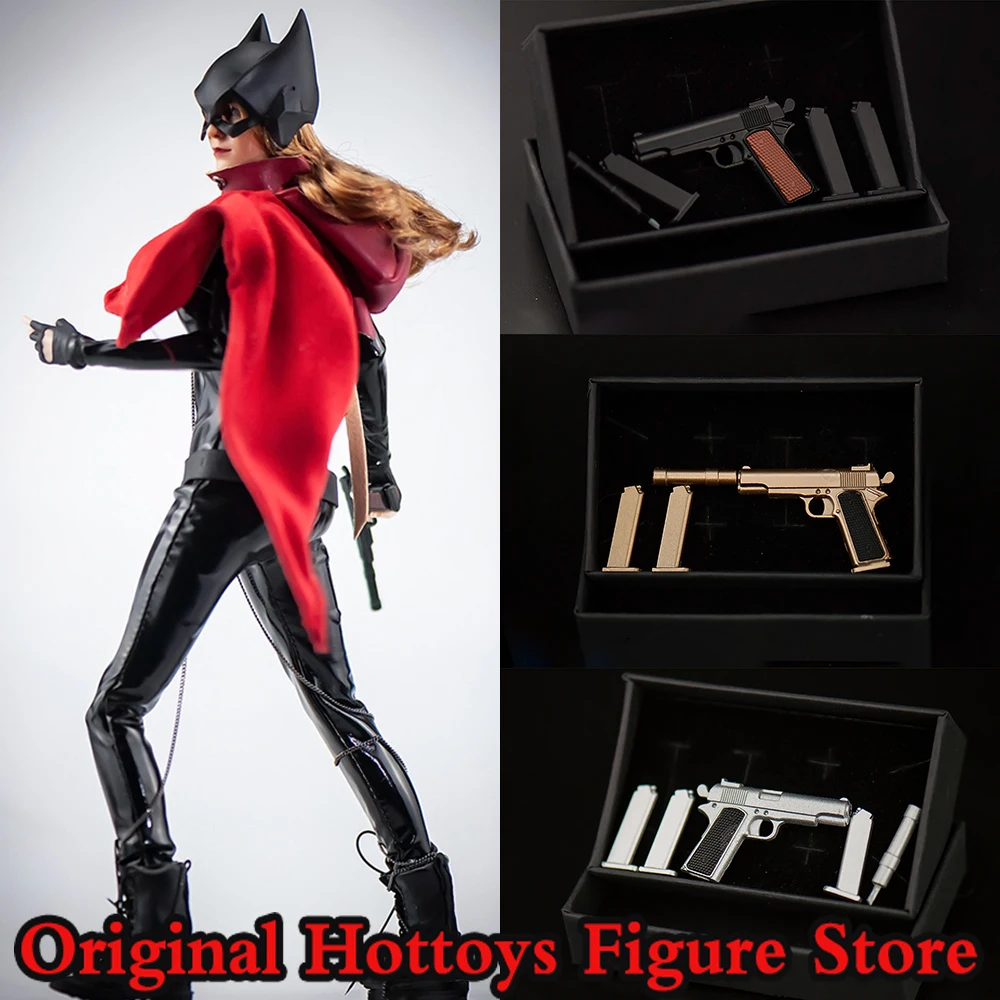 LIFS-23WP02A/B/C 1/6 Scale Soldier Weapon Accessories Metal Pistol Model Silencing Gun For 12-inches Action Figure Doll Toys