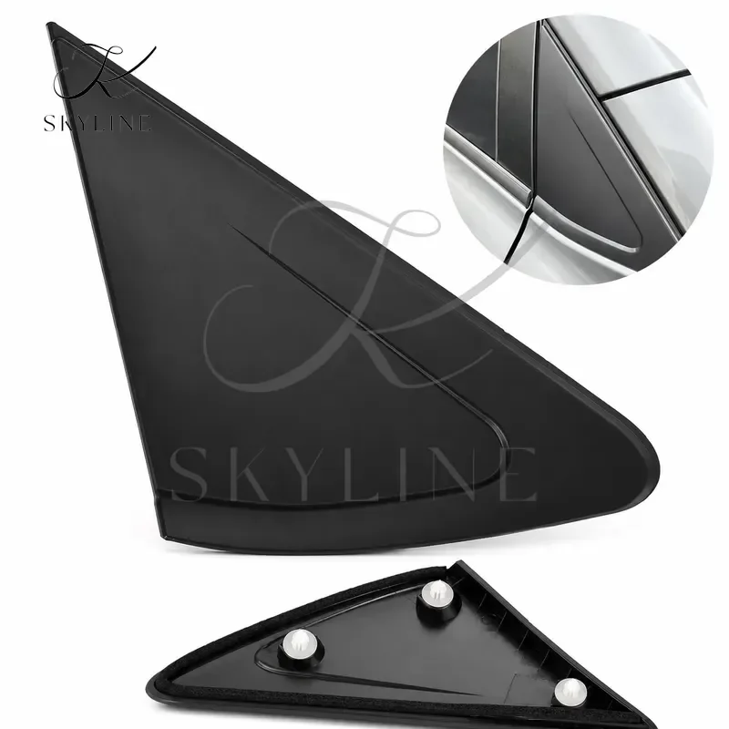 Front Right Side Outer Exterior Rear View Mirror Corner Fender Molding Triangle Panel Frame Trim Fit For Nissan Versa