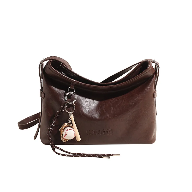 Новая женская сумка использует простая модная сумка через плечо в западном стиле большой вместимости под мышками, универсальная сумка-мессенджер.