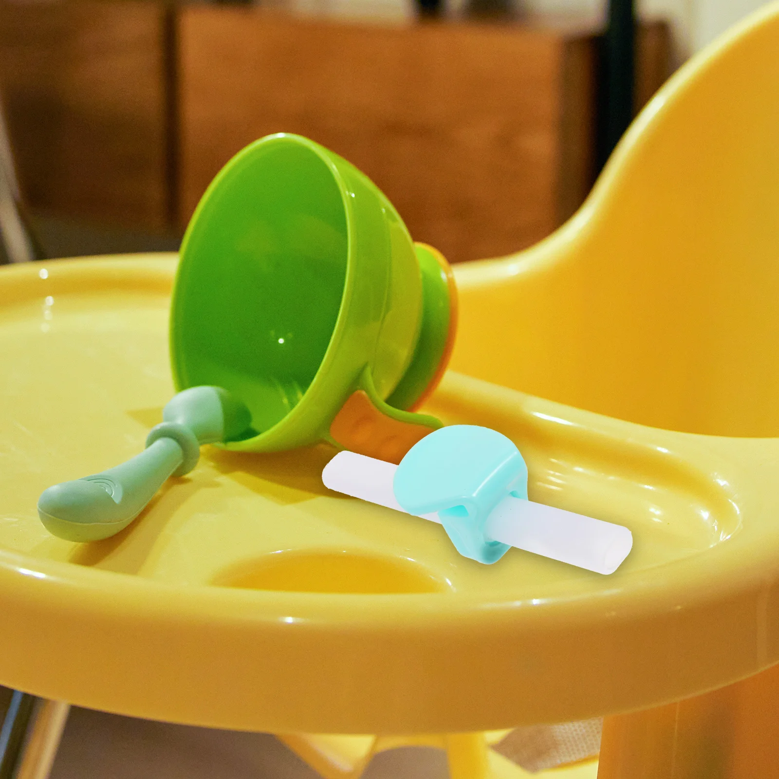 

12 set Silicone Straw For Bowl With Straw Clip Reusable Flexible Drinking Straws Set For Soup Water Porridge Feeding