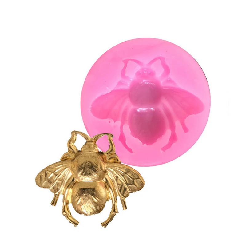 Honeybee Modeling Silicone Mold DIY Cake Baking Decoration Chocolate Mold Fudge Cake Decoration Honeybee Silicone Mold 5